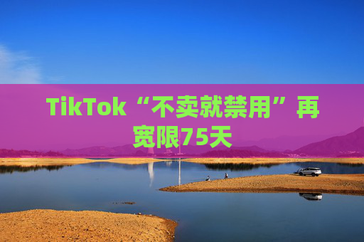 TikTok“不卖就禁用”再宽限75天
