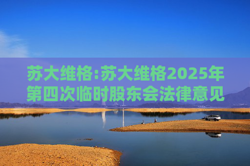 苏大维格:苏大维格2025年第四次临时股东会法律意见书