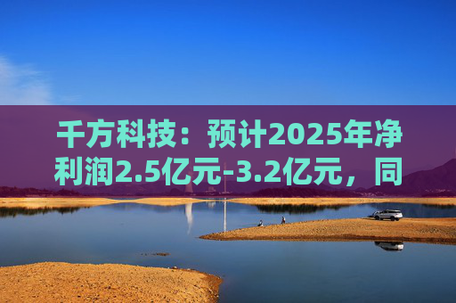 千方科技：预计2025年净利润2.5亿元-3.2亿元，同比扭亏