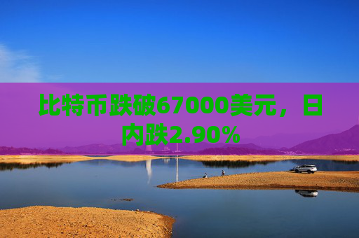 比特币跌破67000美元，日内跌2.90%
