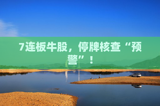 7连板牛股，停牌核查“预警”！  第1张