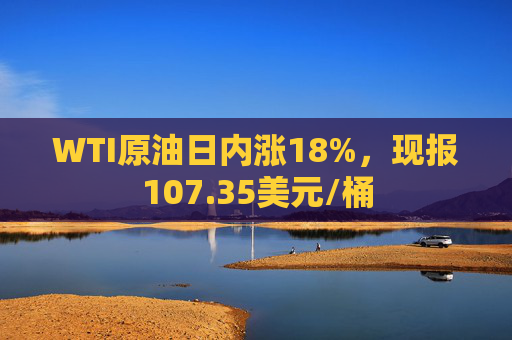 WTI原油日内涨18%，现报107.35美元/桶
