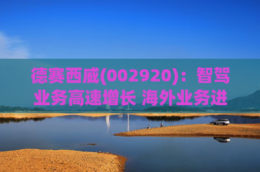 德赛西威(002920)：智驾业务高速增长 海外业务进展积极