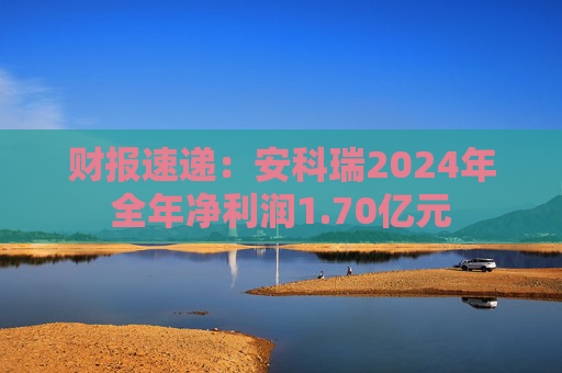 财报速递：安科瑞2024年全年净利润1.70亿元