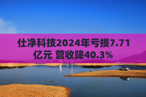 仕净科技2024年亏损7.71亿元 营收降40.3%