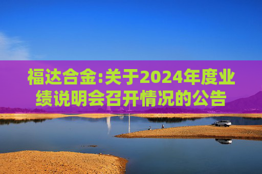 福达合金:关于2024年度业绩说明会召开情况的公告