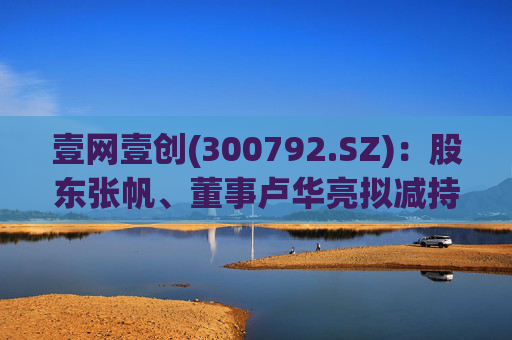 壹网壹创(300792.SZ)：股东张帆、董事卢华亮拟减持合计不超3.02%股份