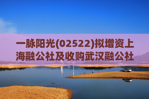 一脉阳光(02522)拟增资上海融公社及收购武汉融公社51%股权  第1张