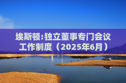 埃斯顿:独立董事专门会议工作制度（2025年6月）
