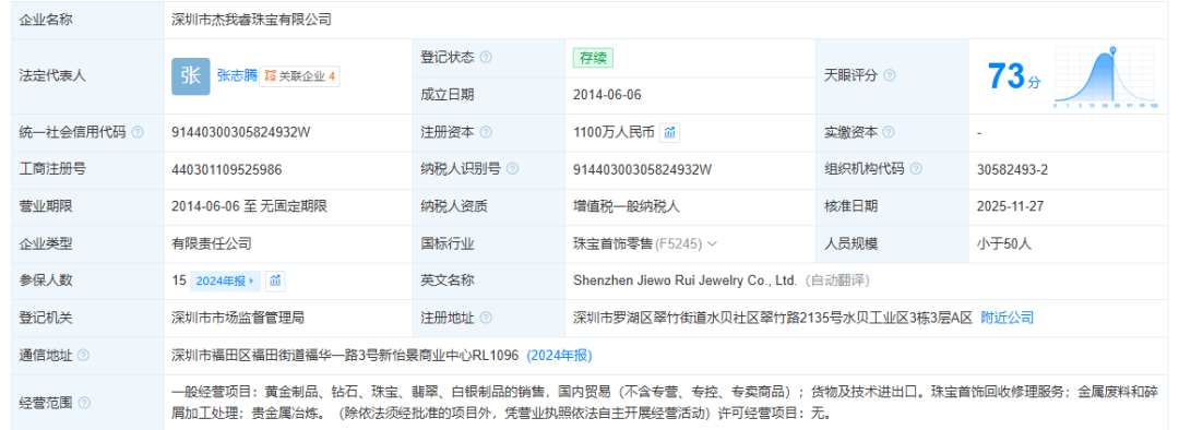 深圳水贝黄金交易商“杰我睿”被曝经营异常，投资者称提现排队兑付困难，官方通报：已组建工作专班介入  第2张
